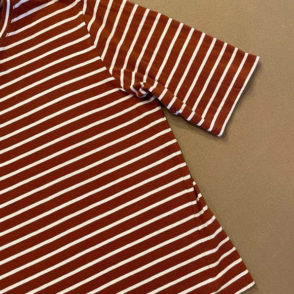 Vince Striped Cropped Tee Size Large - Picture 2 of 7